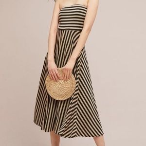 Maeve Striped Midi Dress-NWT